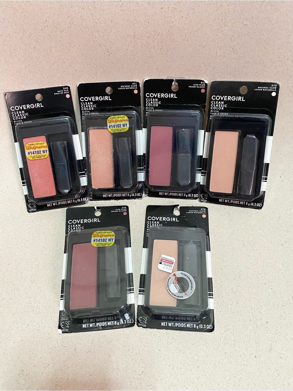 Covergirl Clean Classic Color Blush Lot of 6
